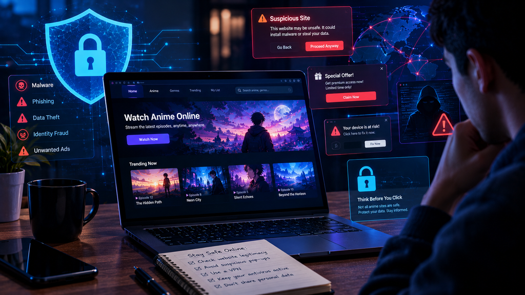 Cybersecurity warning about unofficial HiAnime clone websites