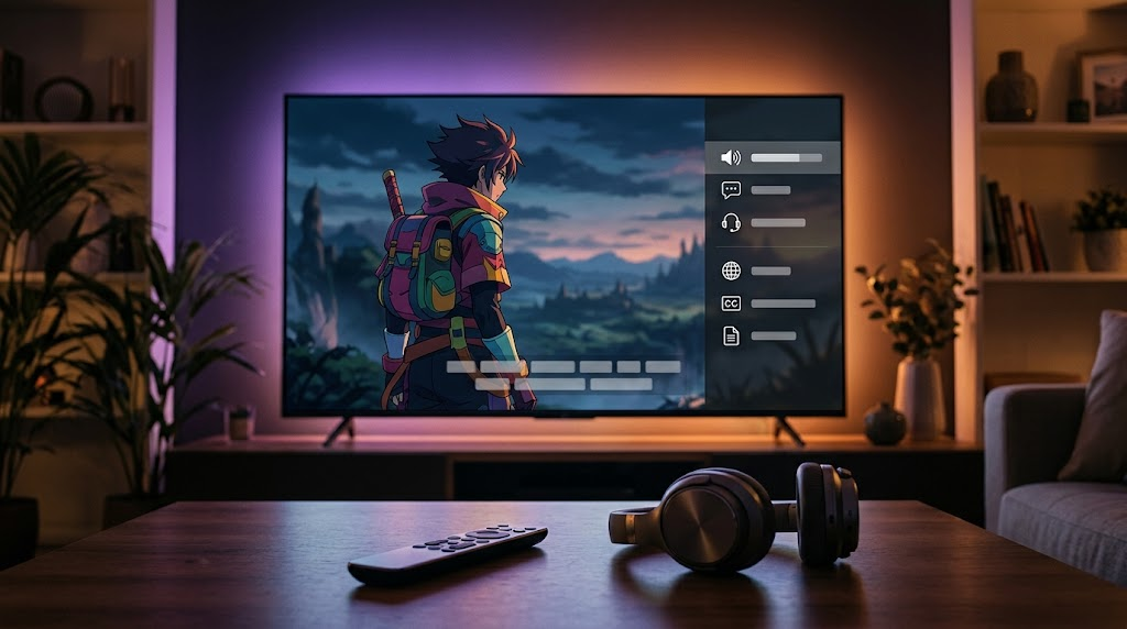 Anime subtitles and dubbed viewing options